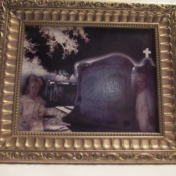 Giclee Print in Ornate Gold Frame, 13 x 11